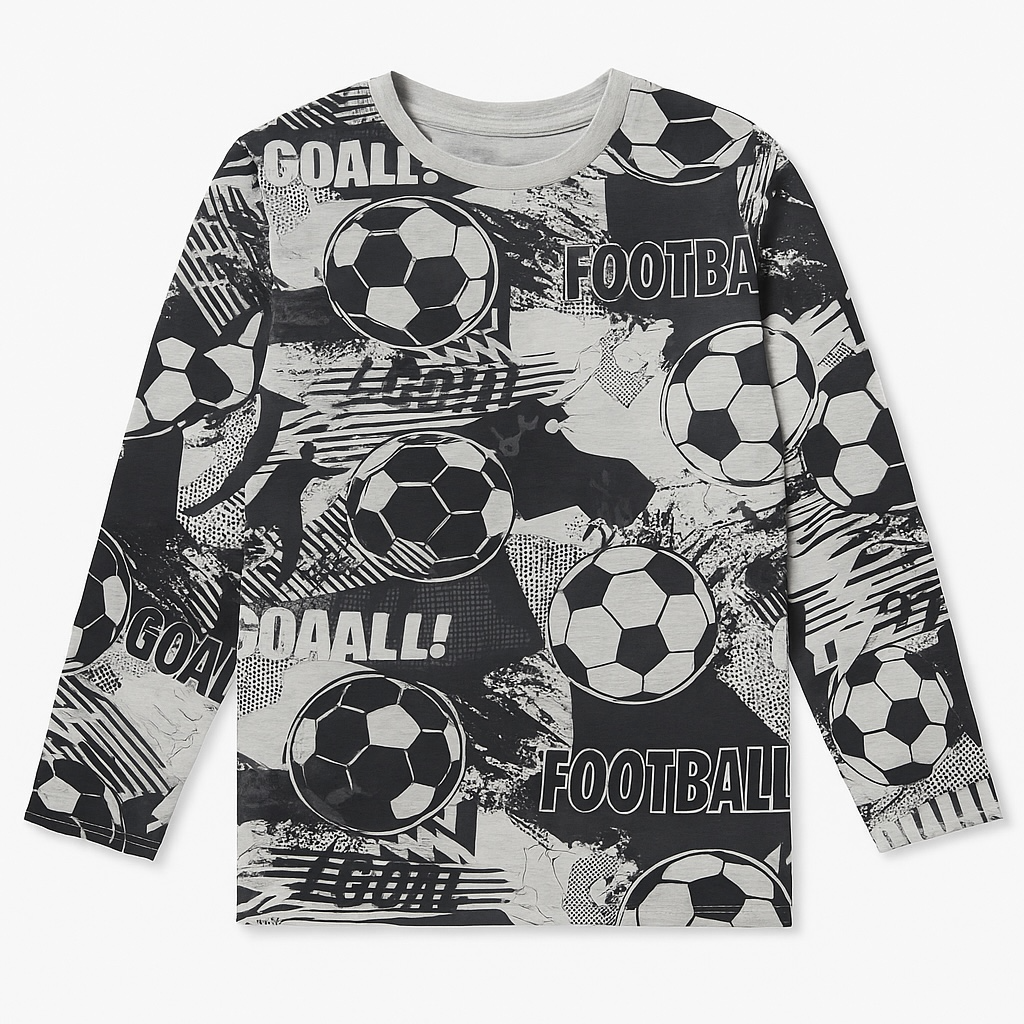 FOOTBALL FAN GREY T-SHIRT