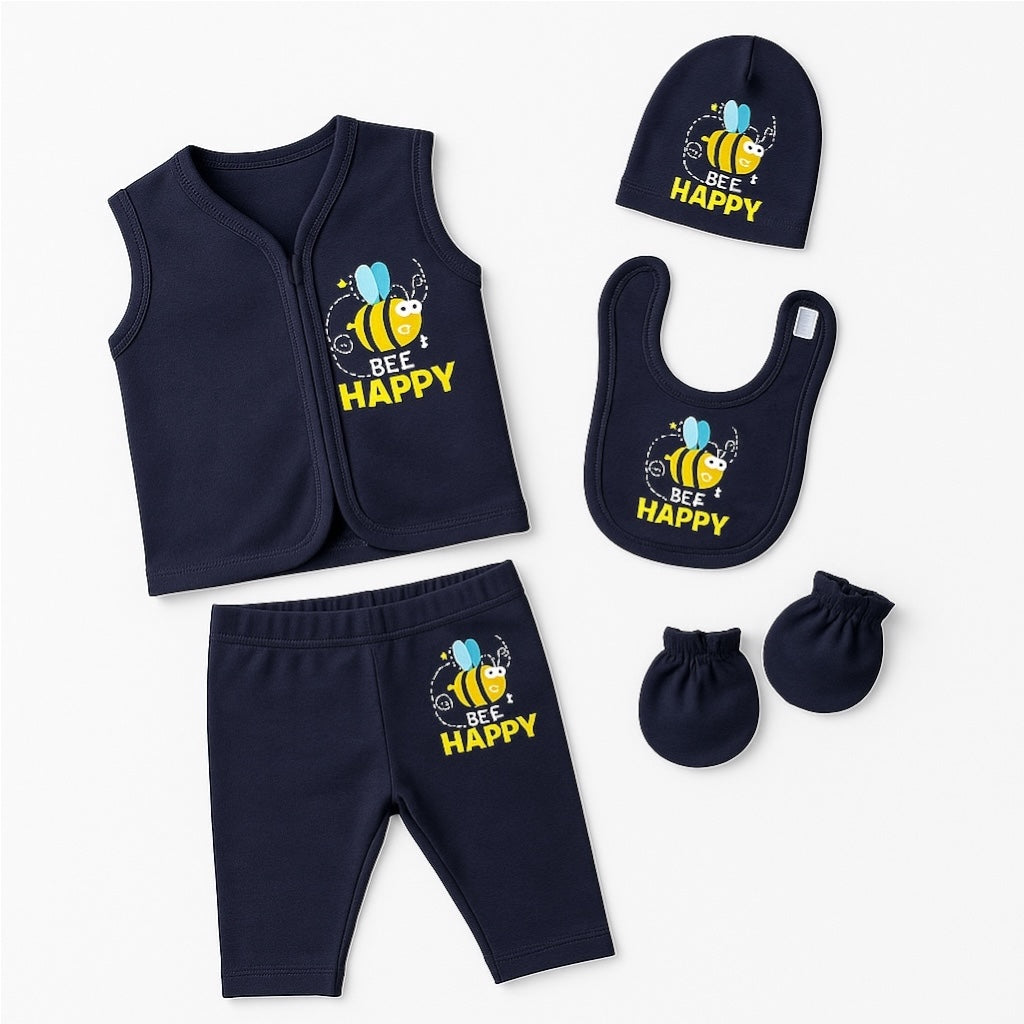 BEE HAPPY 5pc SET WITH MITTENS