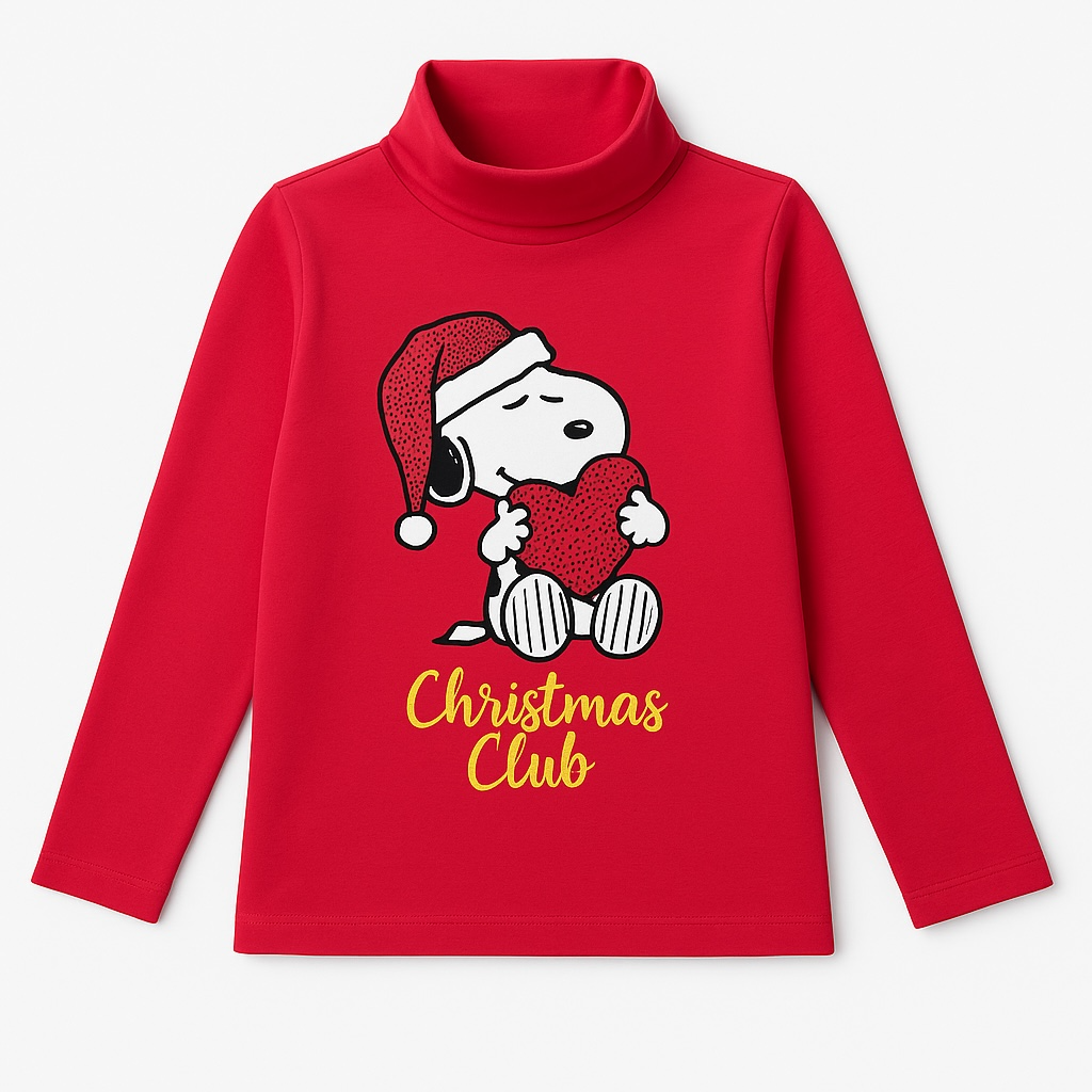 SNOOPY LOVE HIGH NECK SHIRT
