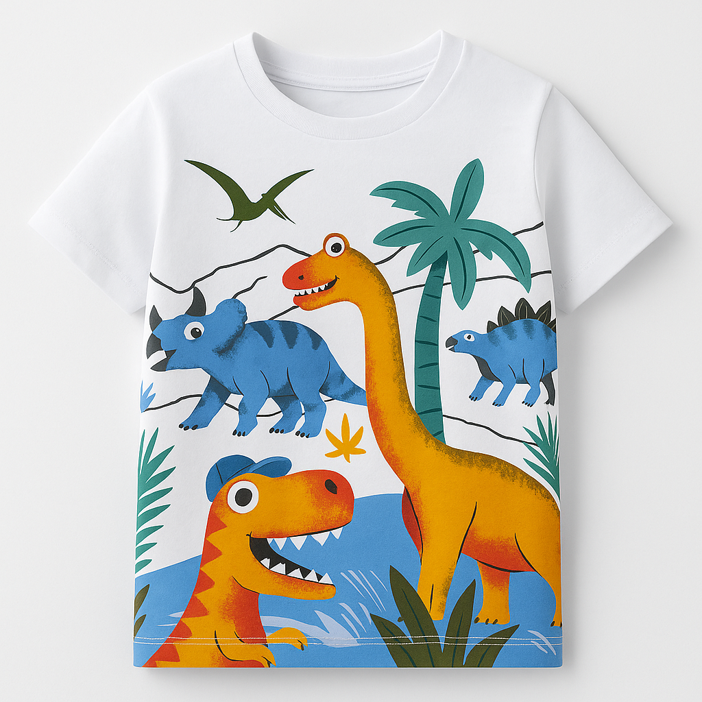 Jurassic White T-shirt