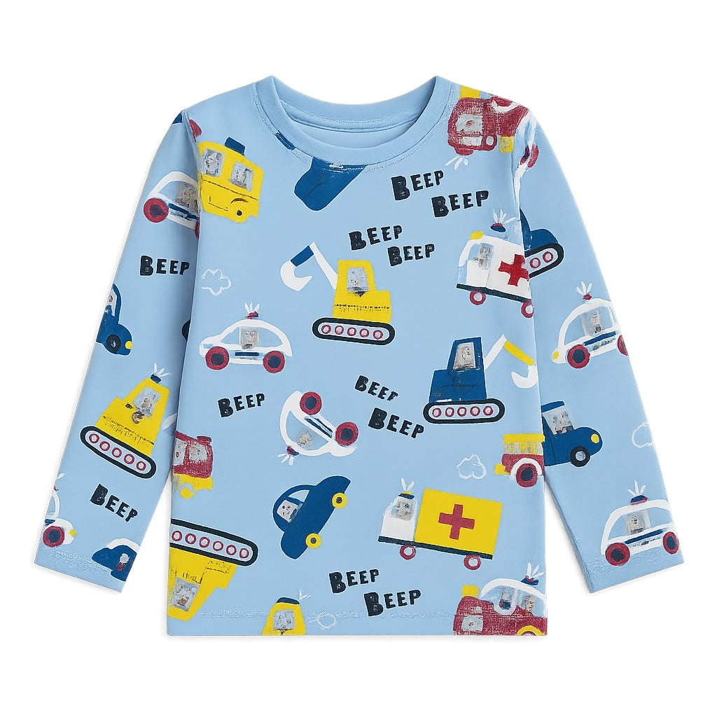 BEEP LIGHT BLUE T-SHIRT