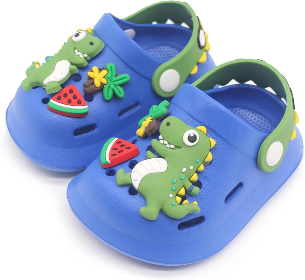 DINOSAUR STYLE CLOG SHOES BLUE