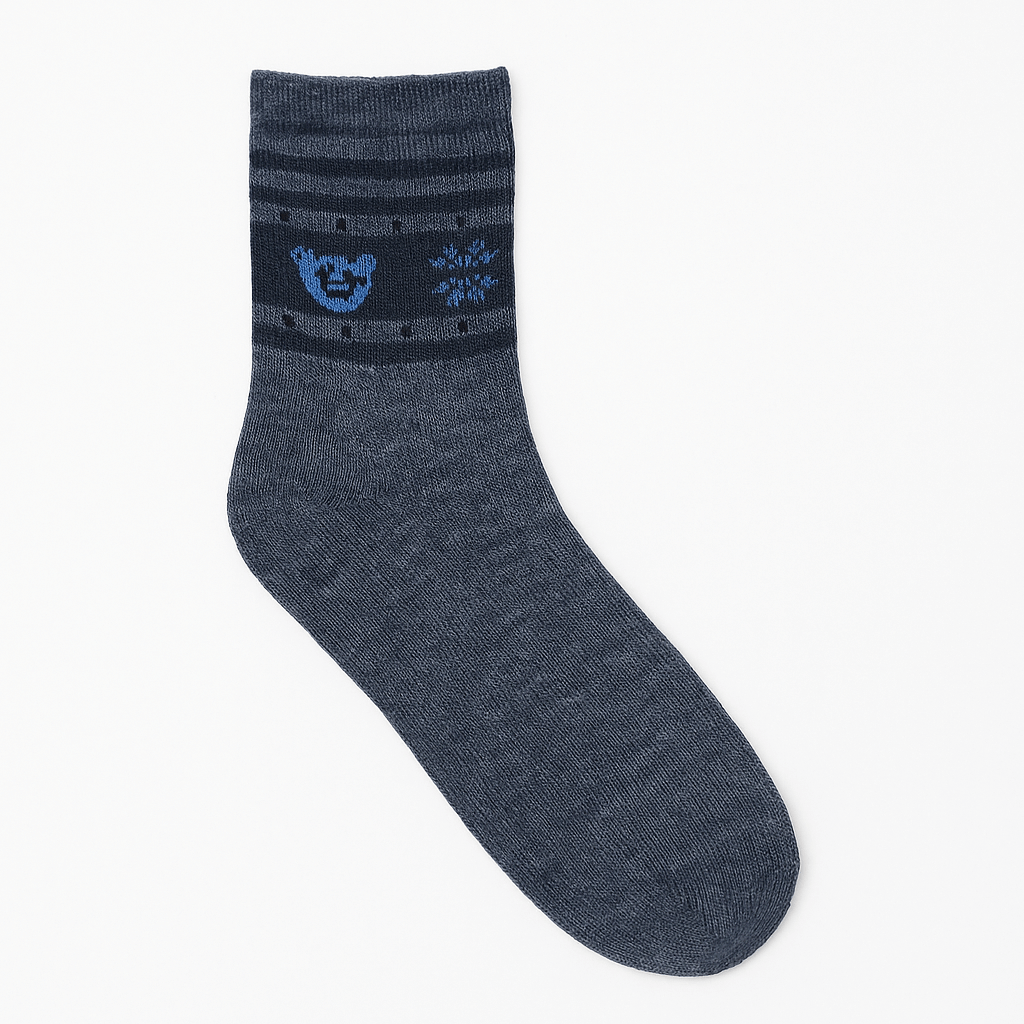 PRINTED GREY SOCKS