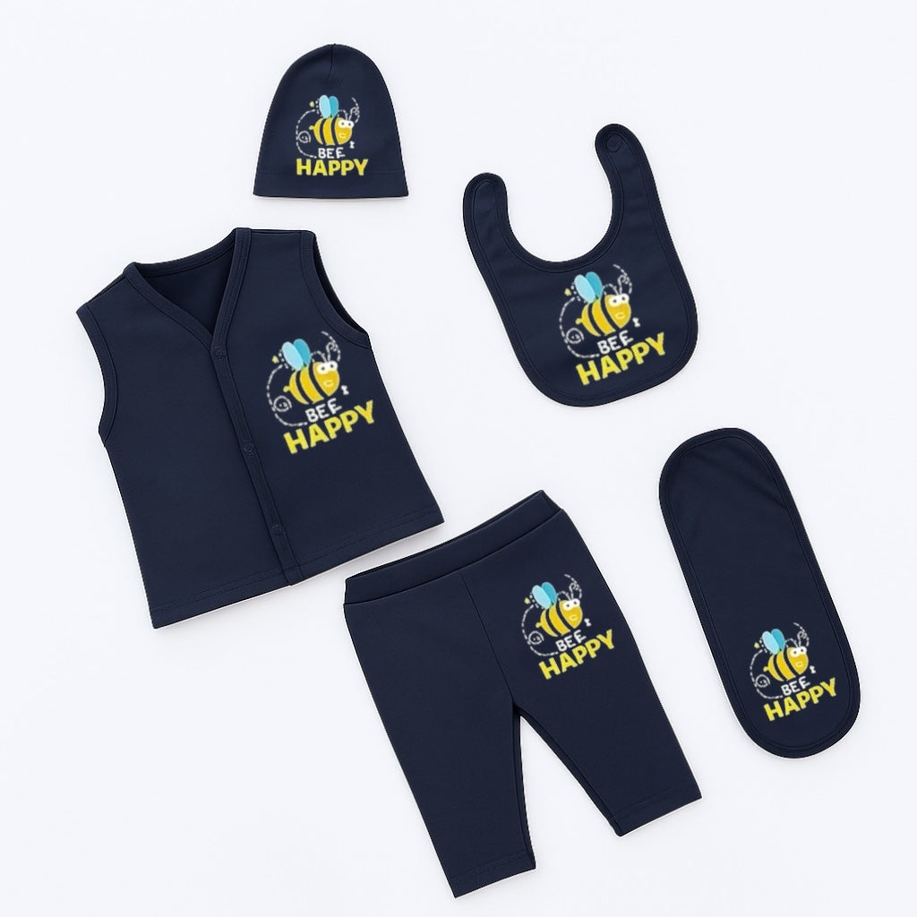 BEE HAPPY 5pc SET WITH BURP