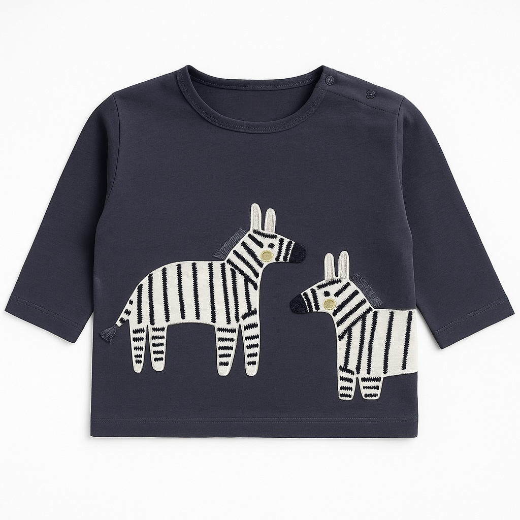 ZEBRA TOWEL PRINT T-SHIRT