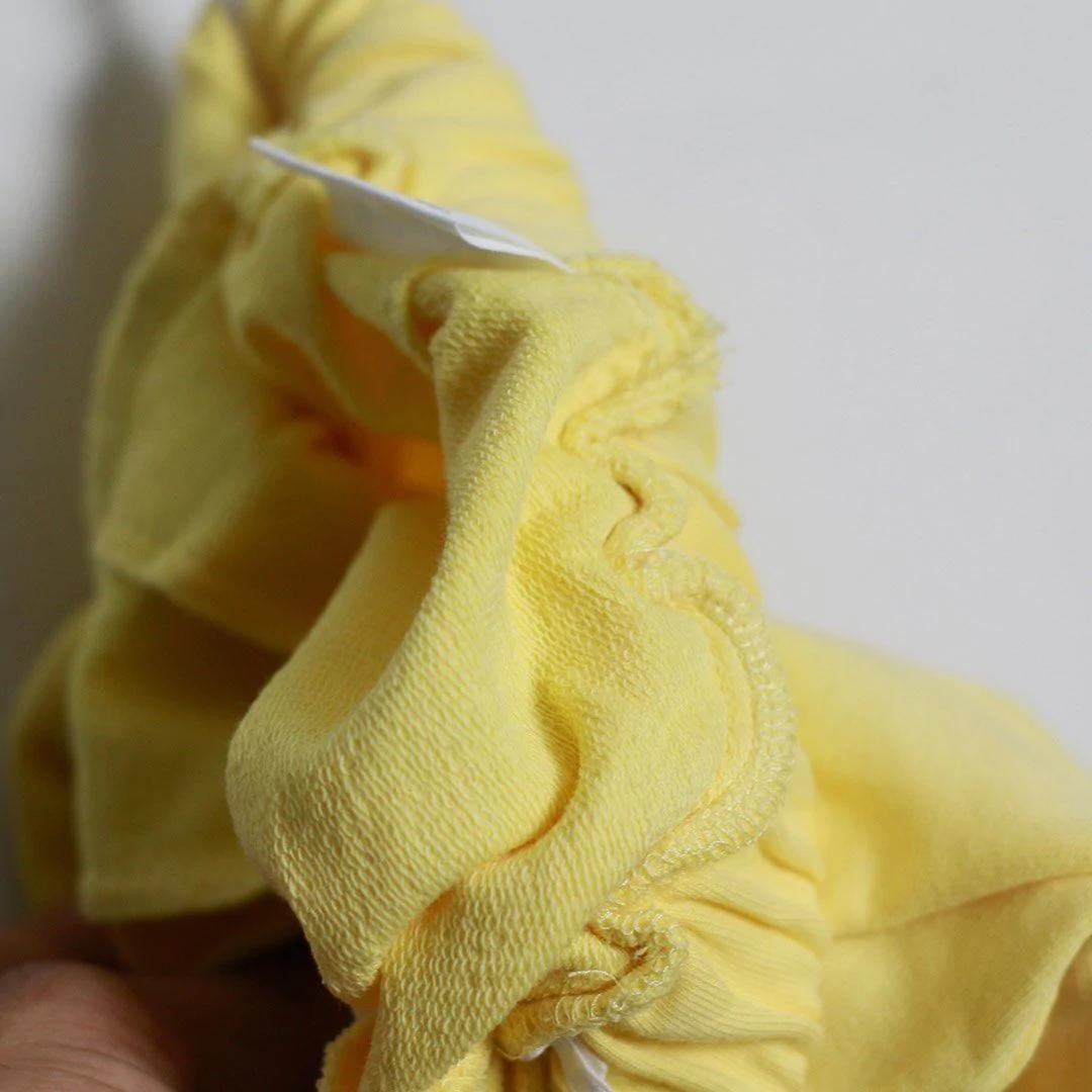 YELLOW WAIST FLARE TROUSER