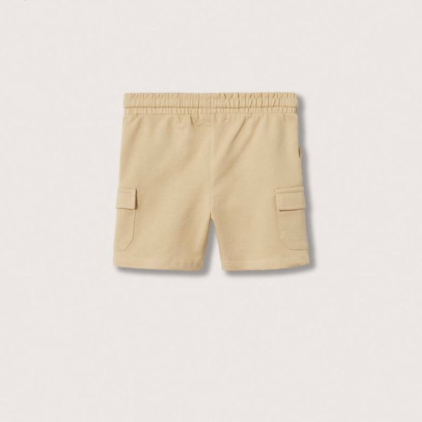 Beige 6 Six Pocket Shorts
