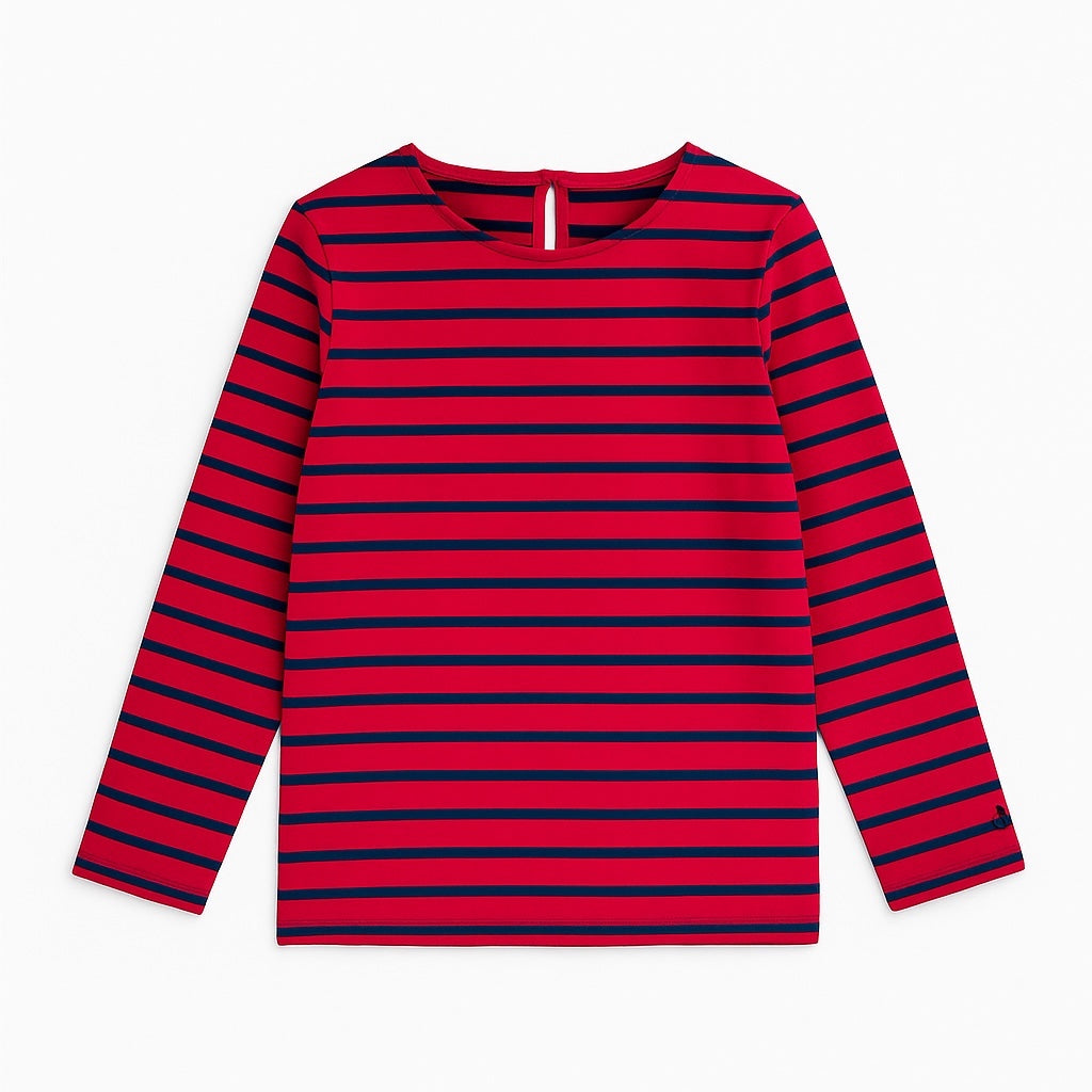 Maroon stripe t-shirt