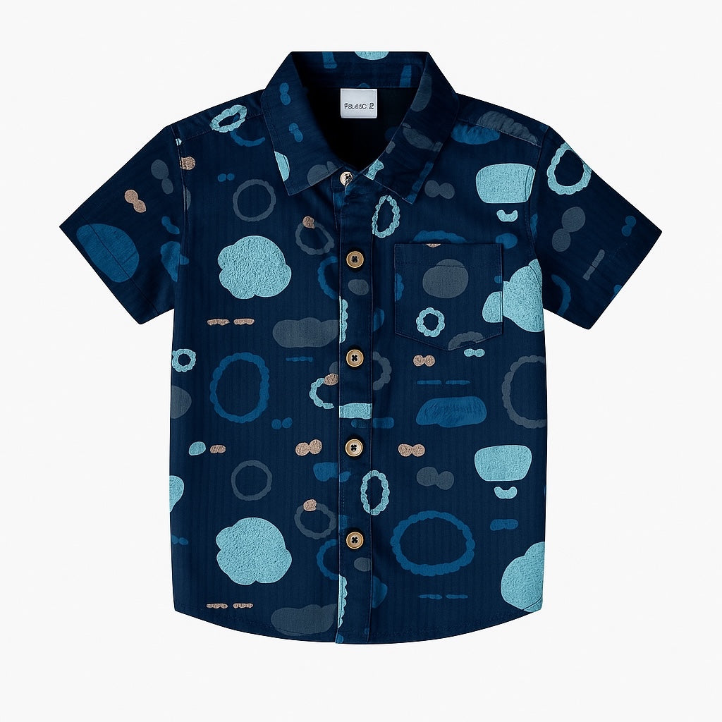 CLOUD PRINT CASUAL SHIRT