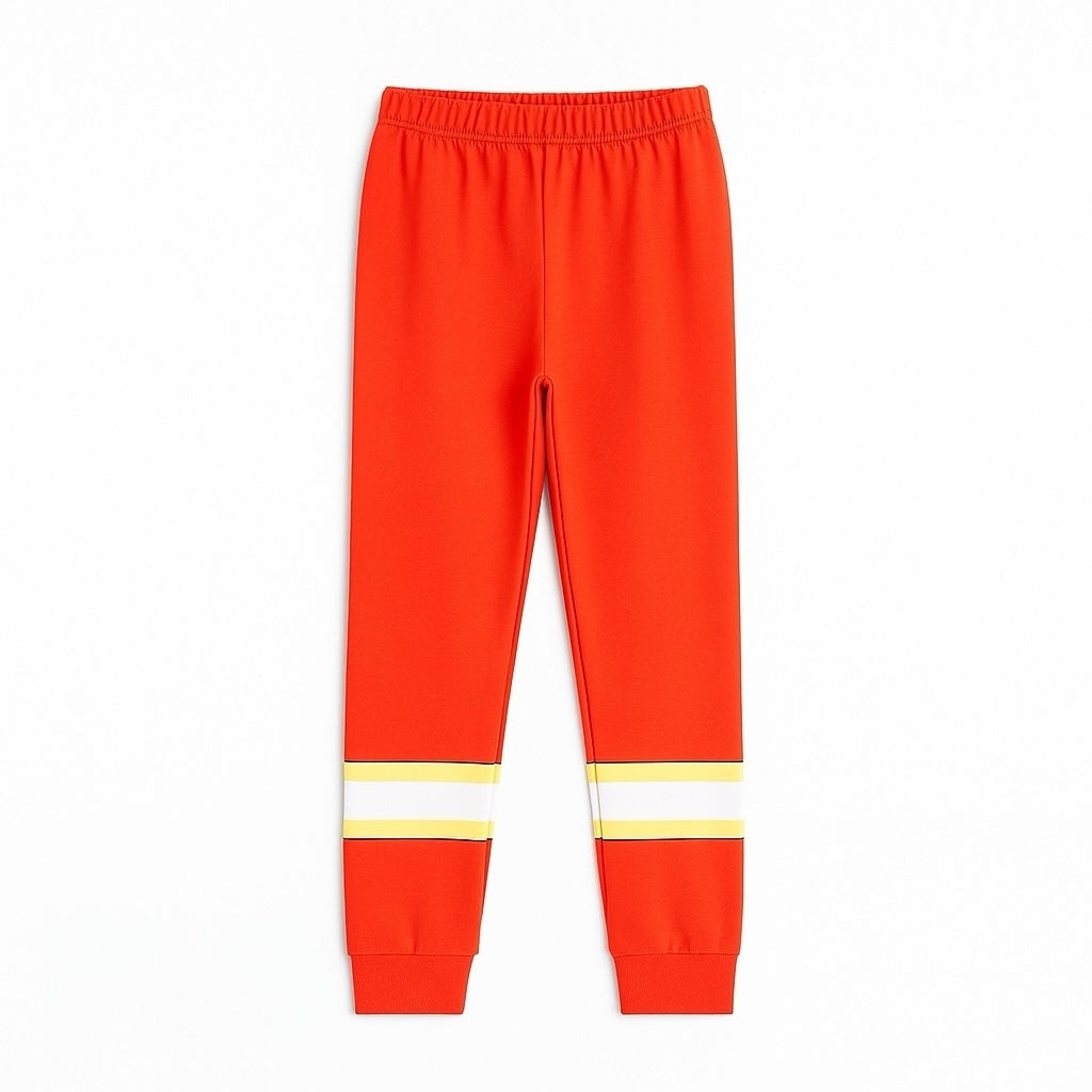 Stripe red light weight trouser