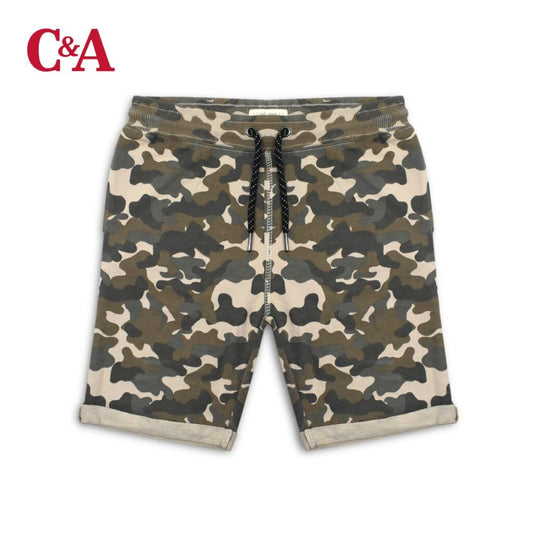 Green camouflage shorts