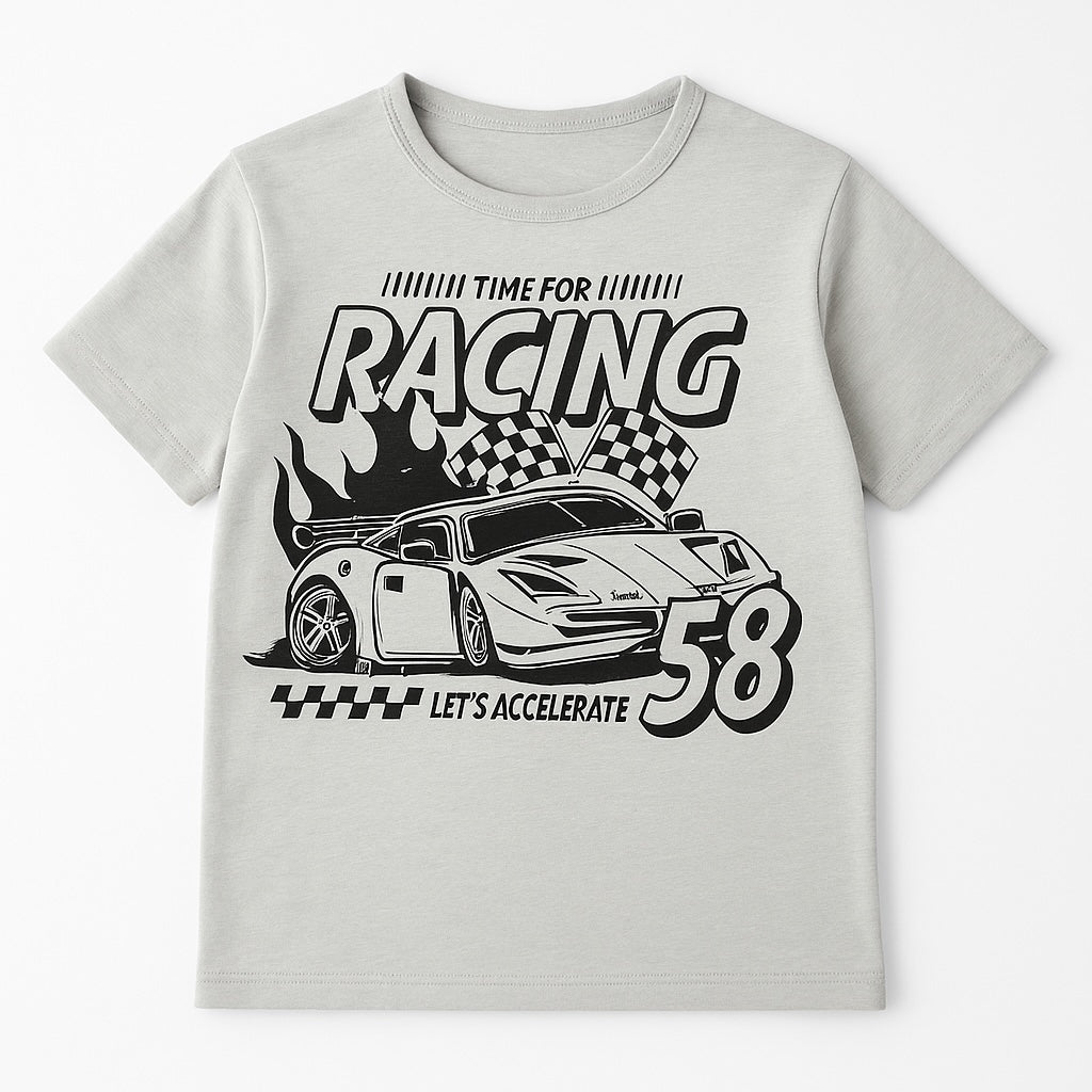 RACING GREY T-SHIRT
