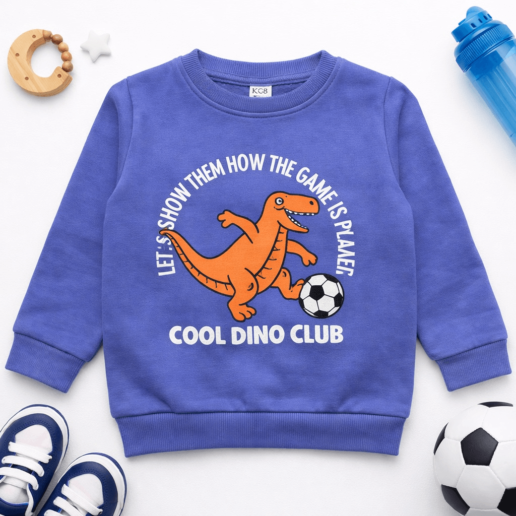 DINO PURPLE SWEATSHIRT