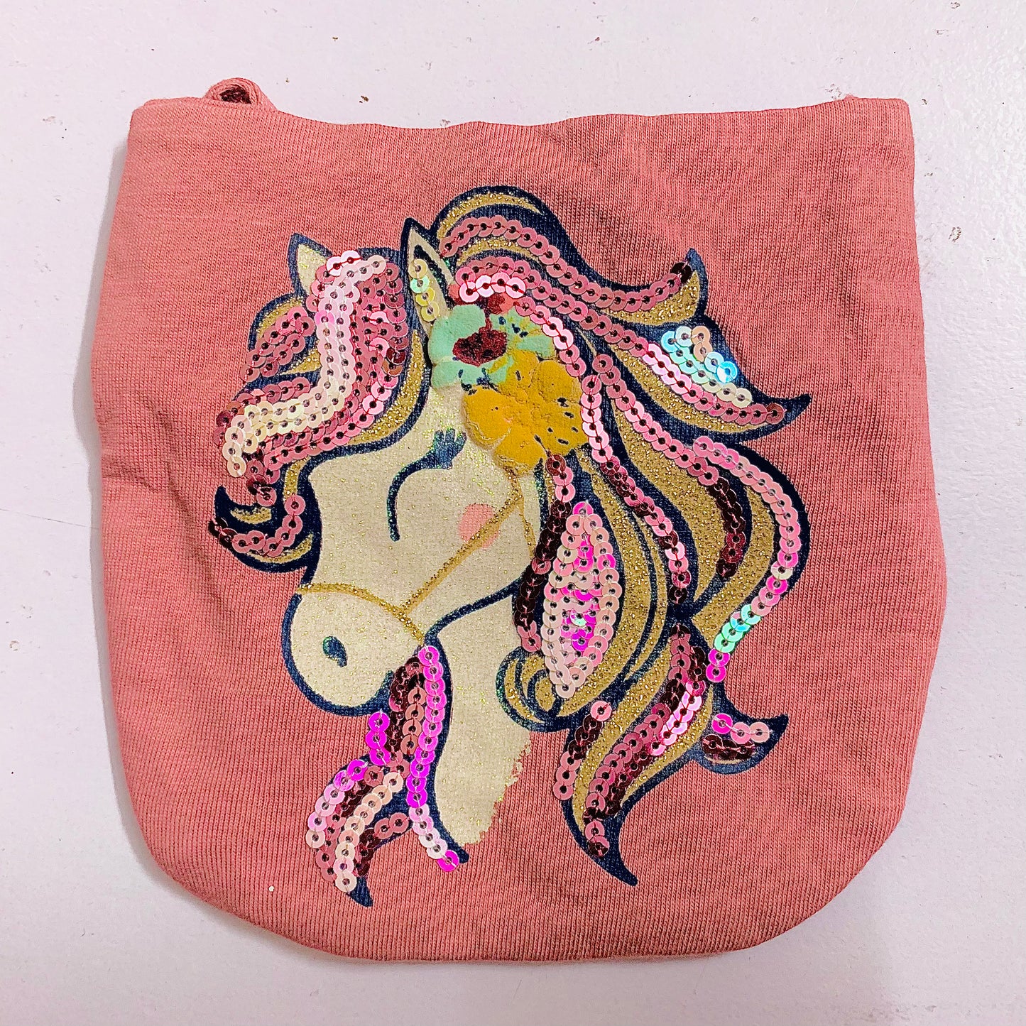 Unicorn peach purse
