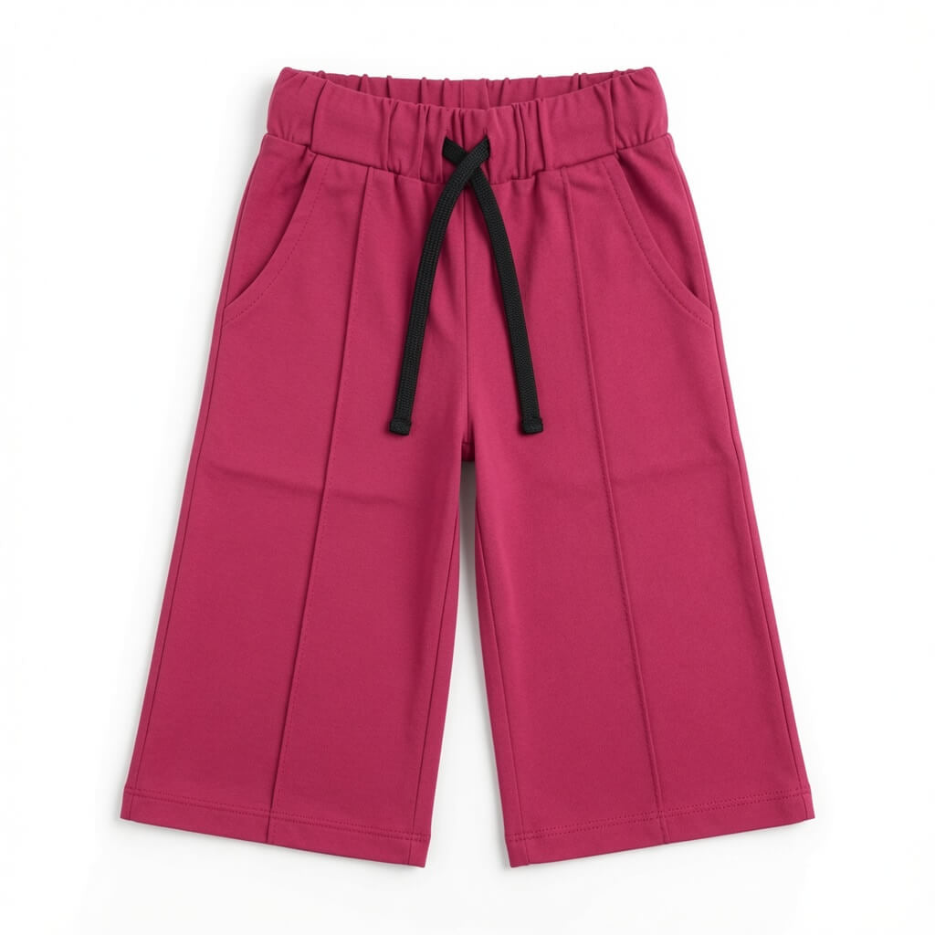 WIDE LEG SUMMER TROUSER RED