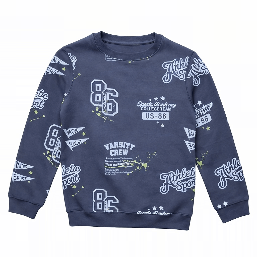 ALLOVER PRINTED SWEATSHIRT