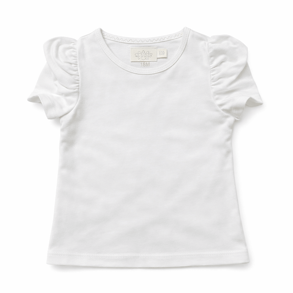 WHITE FLARE T-SHIRT
