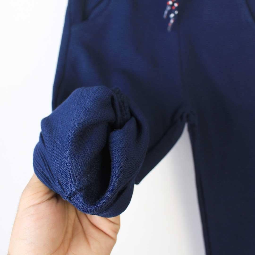 PATTERN LINING BLUE COLOURFUL LACE TROUSER