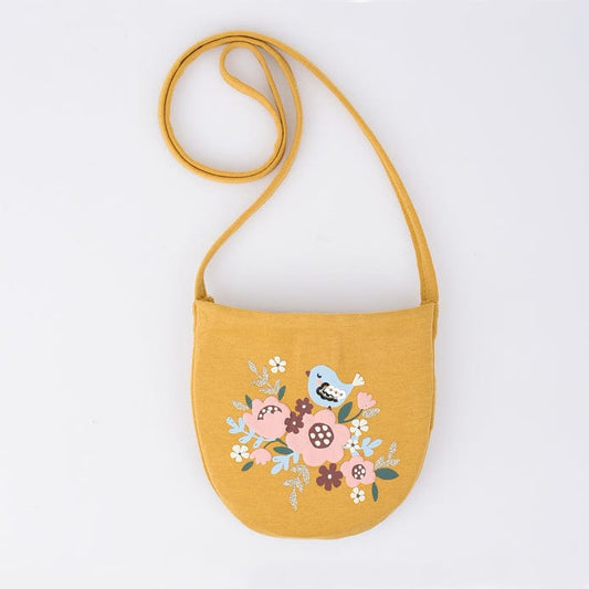Yellow floral purse