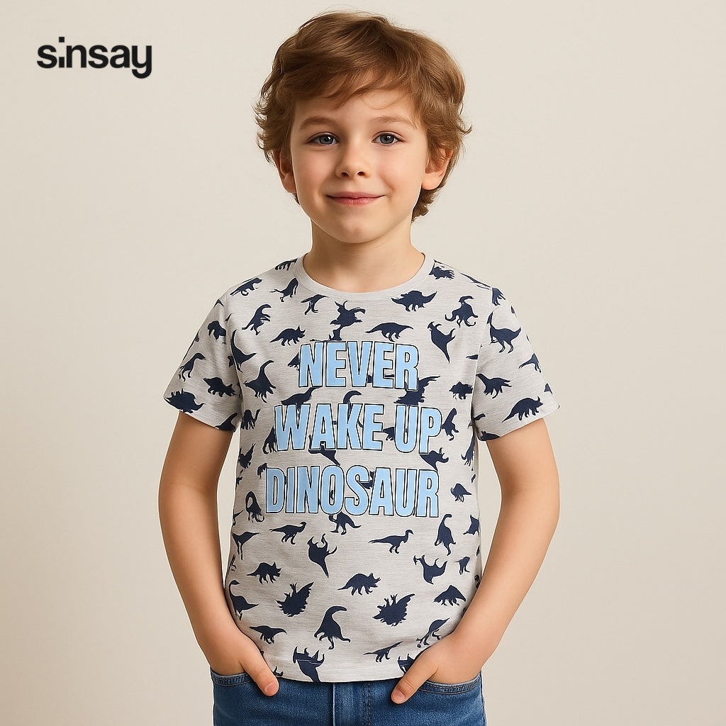 Never wake up dinosaur t-shirt
