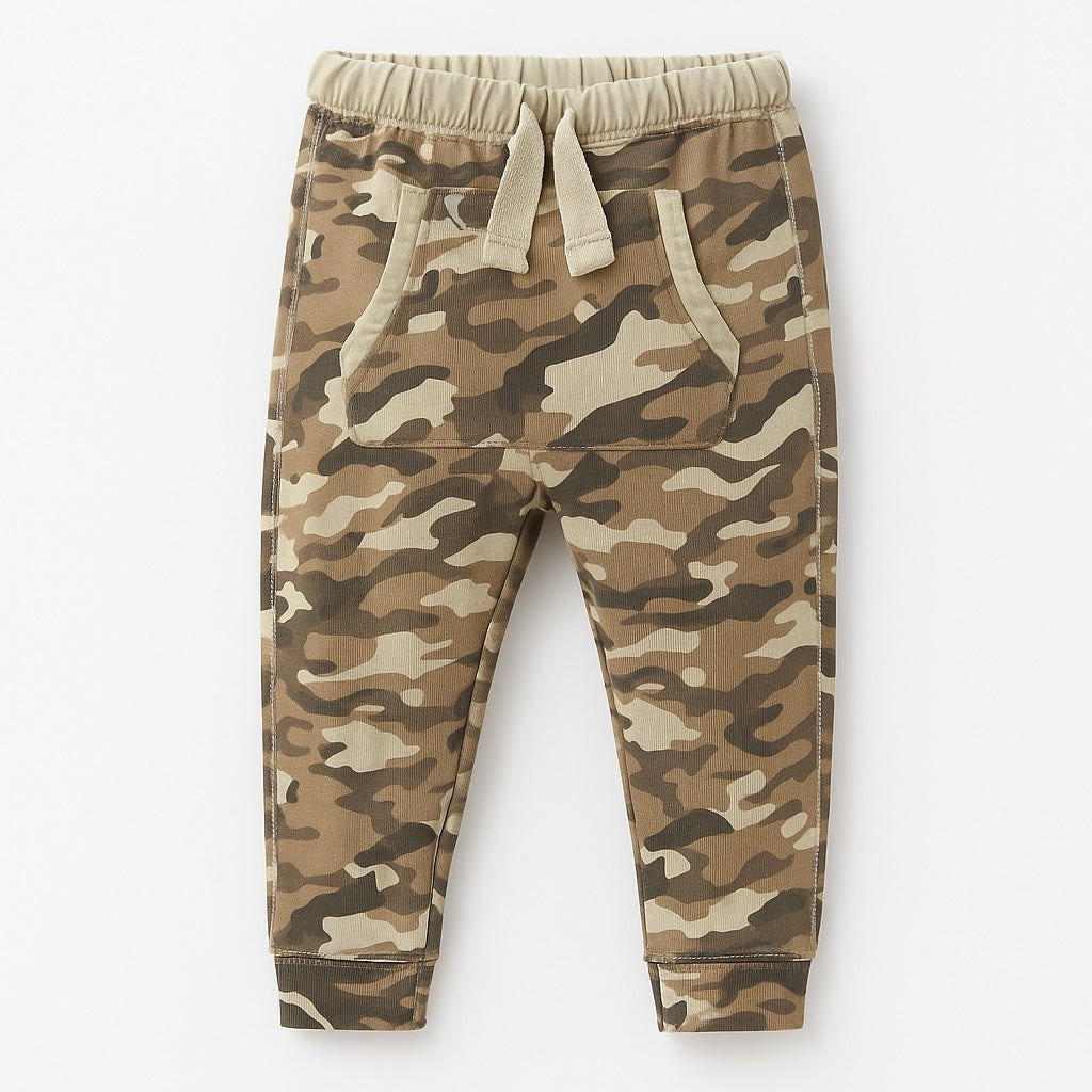 kangaroo pocket camouflage trouser