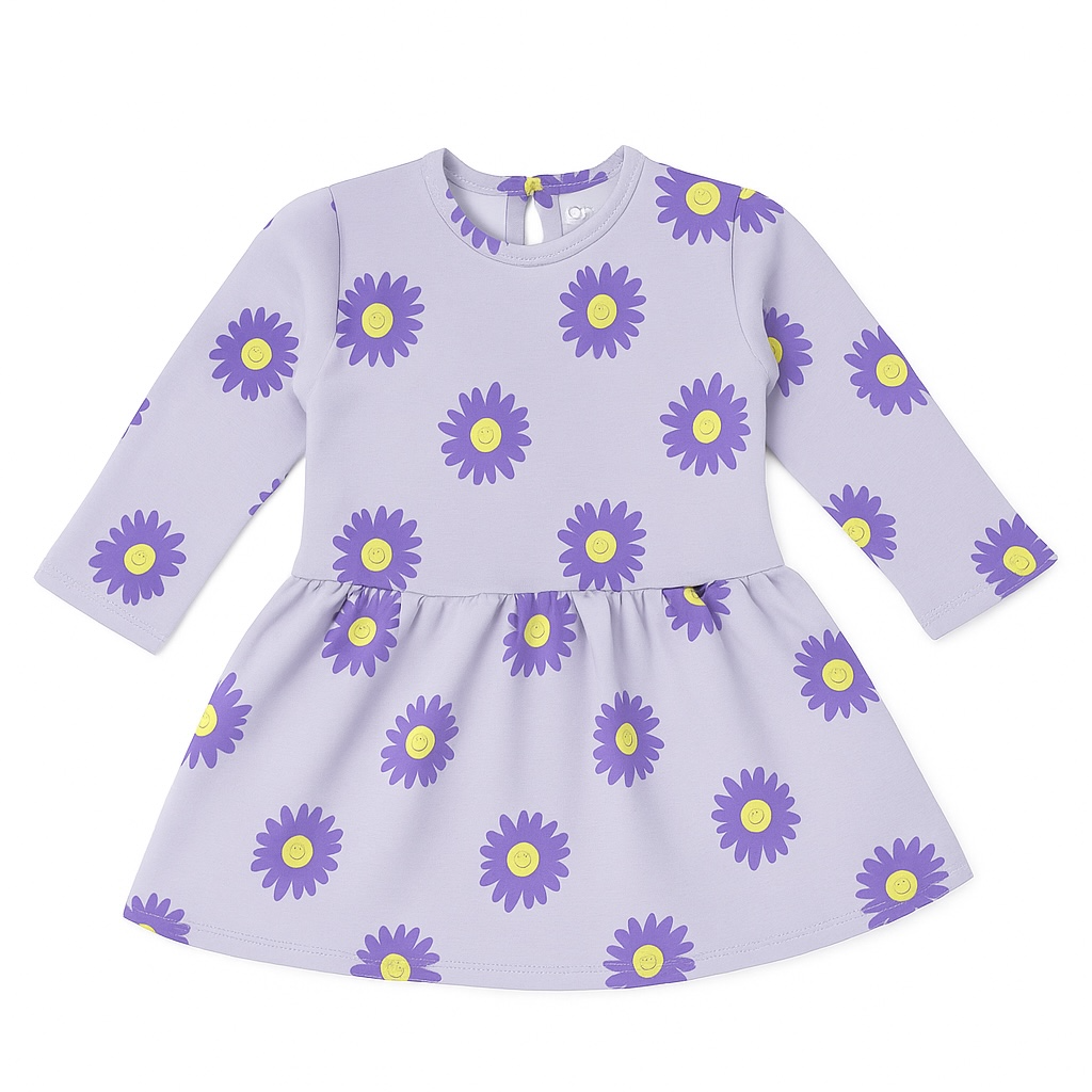 TEENS PURPLE SUNFLOWER FROCK