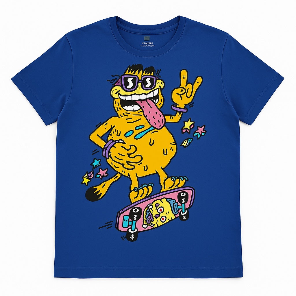 SKATEBOARD CARTOON T-SHIRT