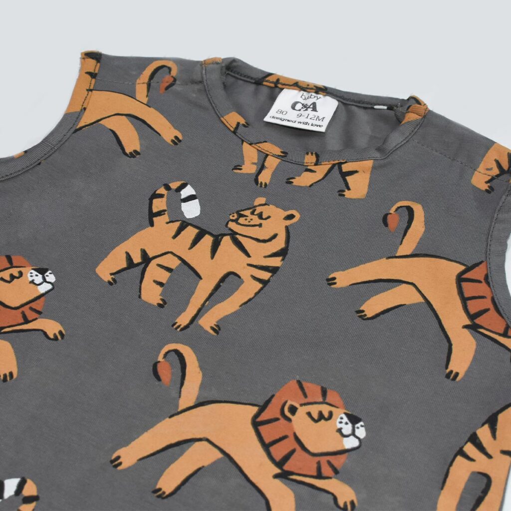 LION PRINT BODY SUIT