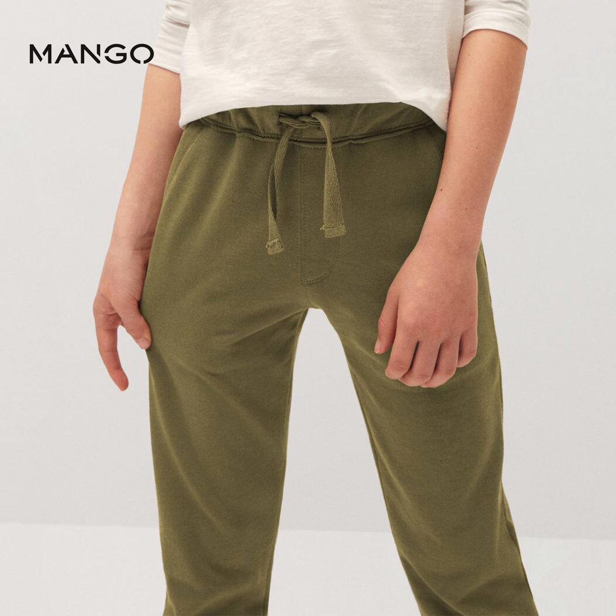 M FOLDED BOTTOM TROUSER GREEN