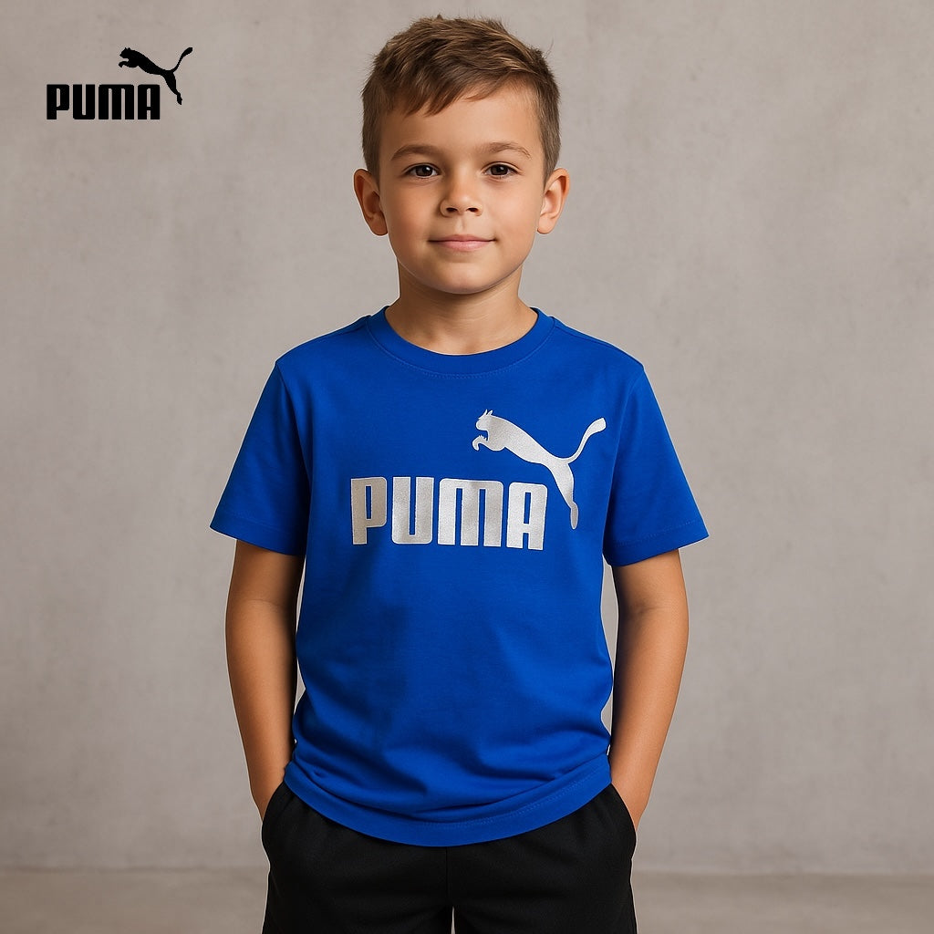 P ROYAL BLUE SHINE PRINT T-SHIRT