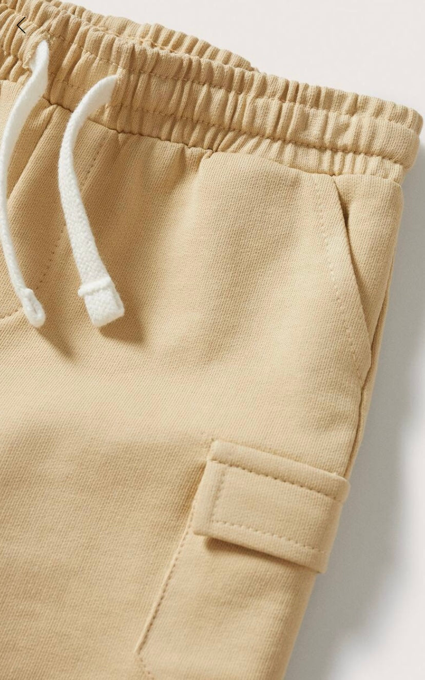 Beige 6 Six Pocket Shorts