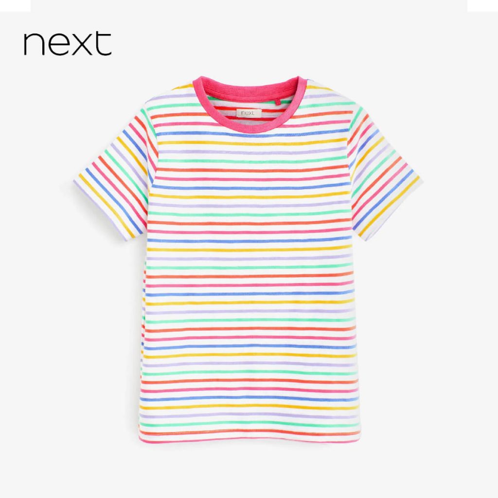 N multicolour stripe t-shirt