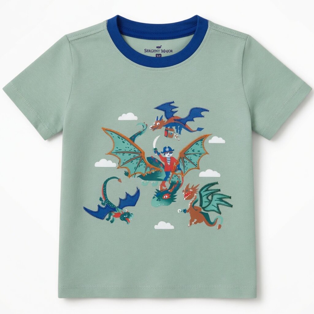 DRAGON EMBROIDERY T-SHIRT