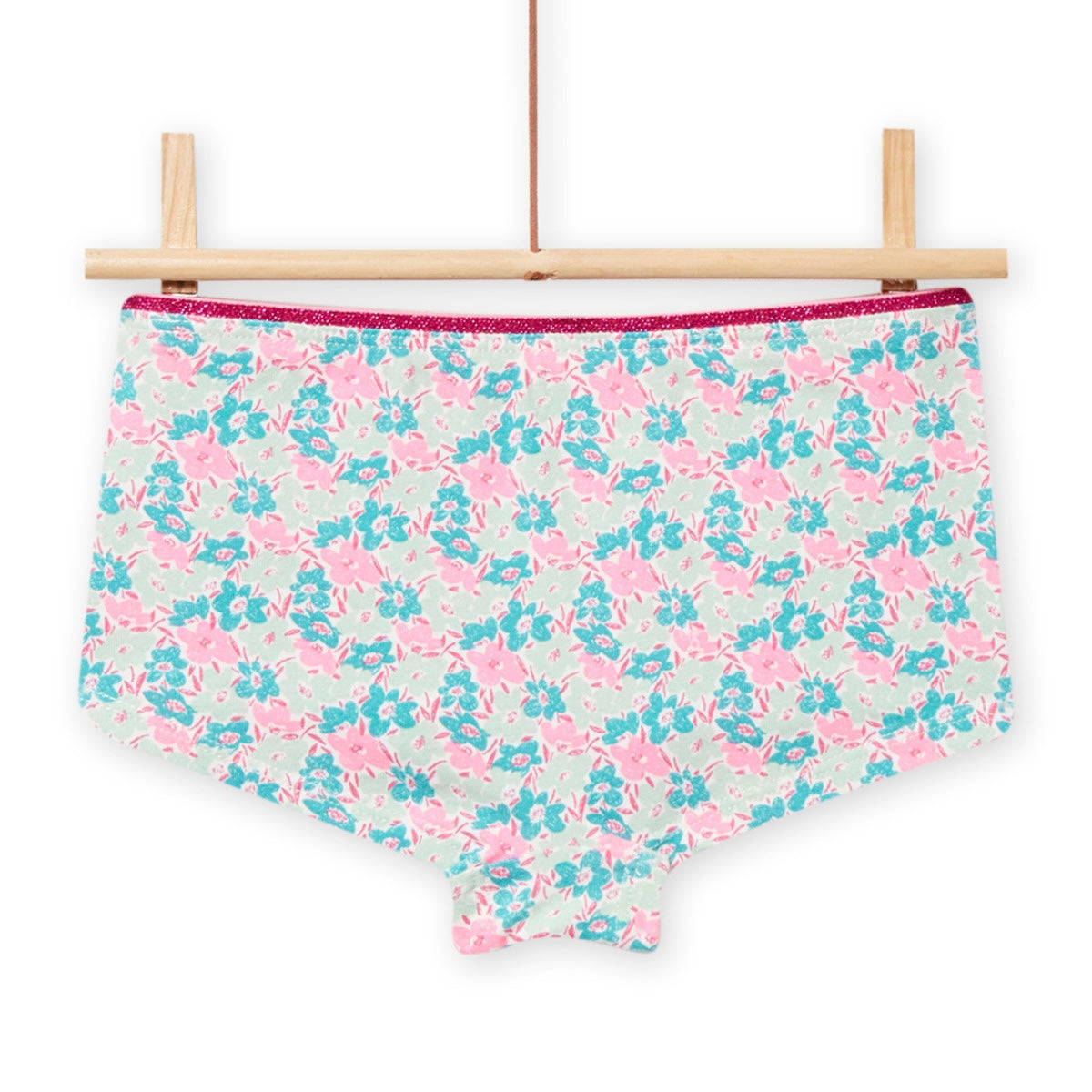 Floral light blue boxer