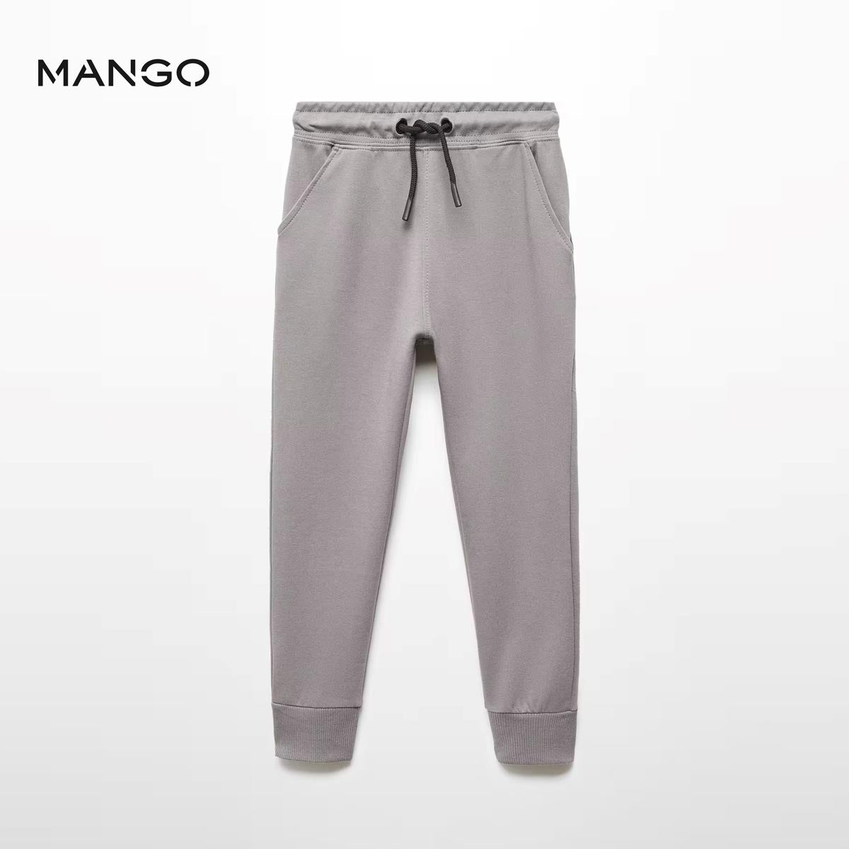 BACK ZIP STYLE GREY TROUSER