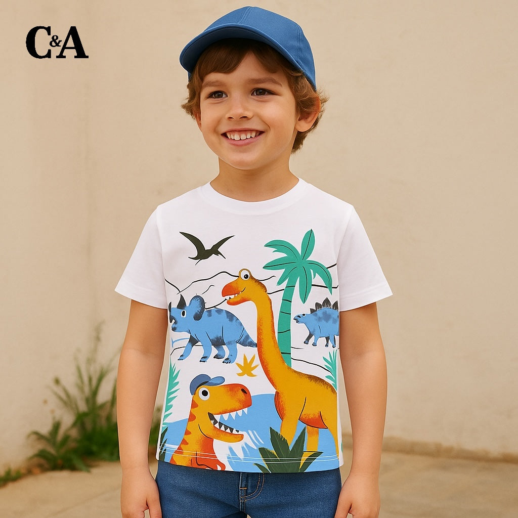 Jurassic White T-shirt