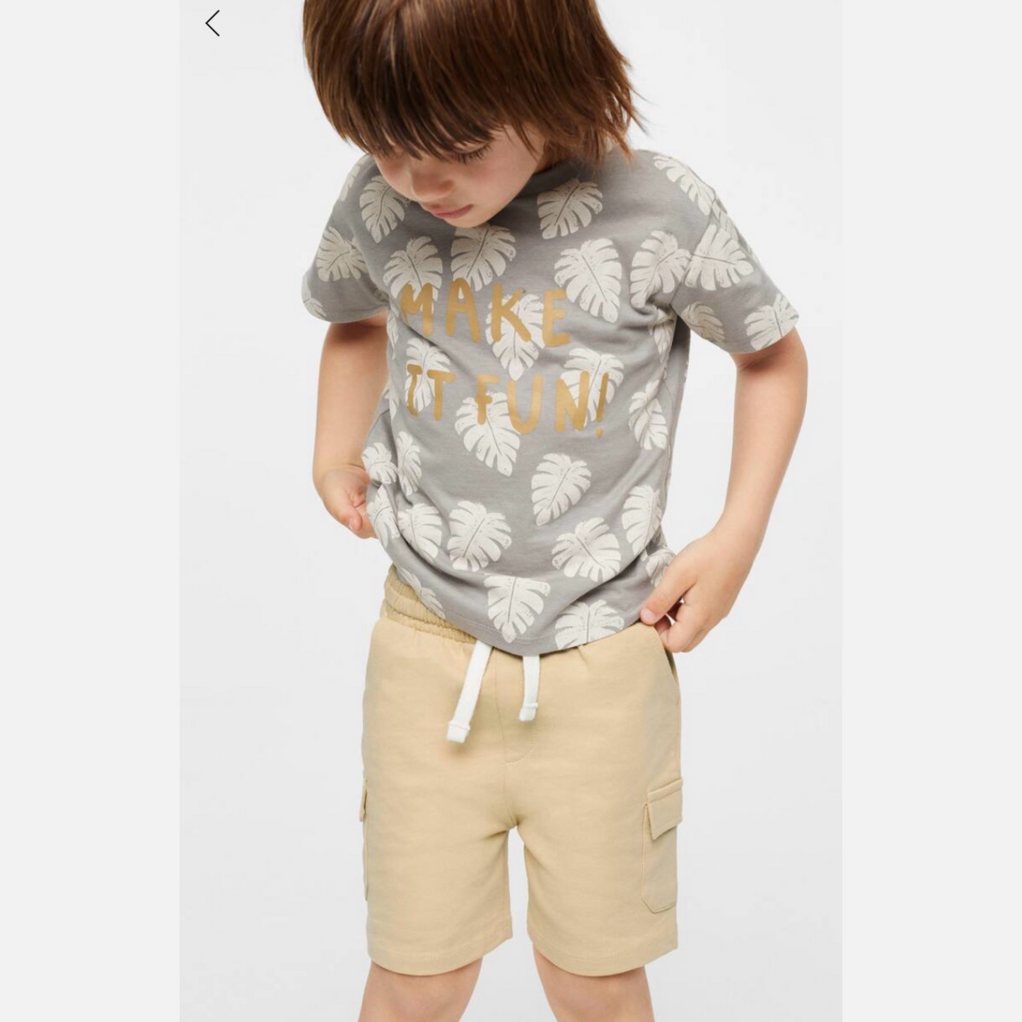 Beige 6 Six Pocket Shorts