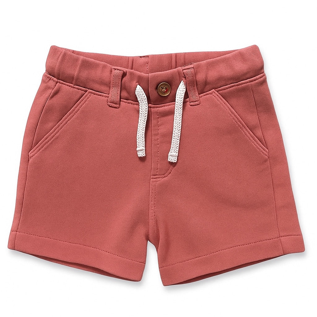 PEACH BUTTON STYLE SHORTS