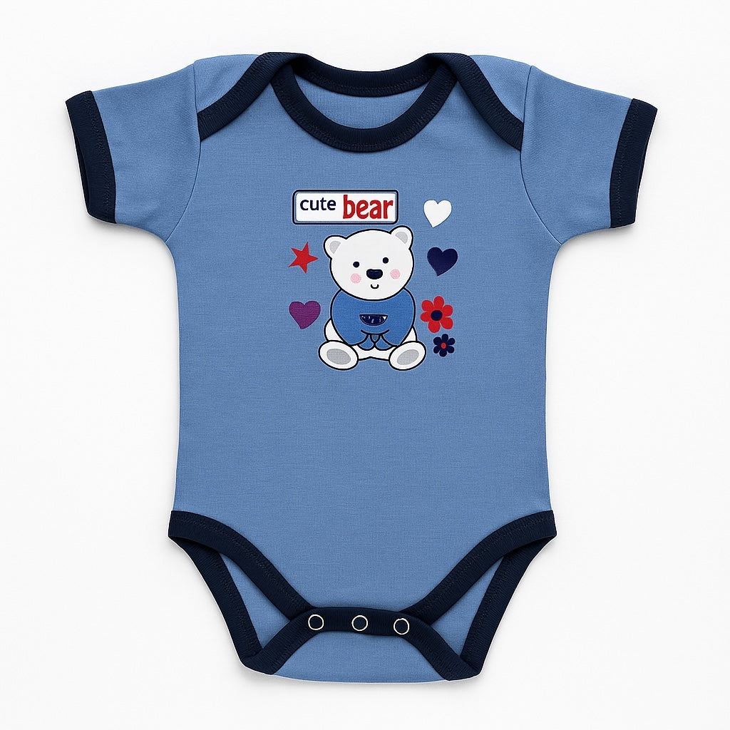 CUTE BEAR SHORT SLEEVE BODYSUIT