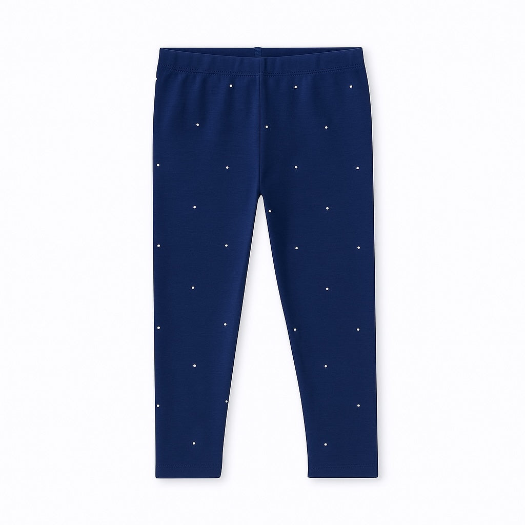 DOTTED NAVY BLUE LEGGING