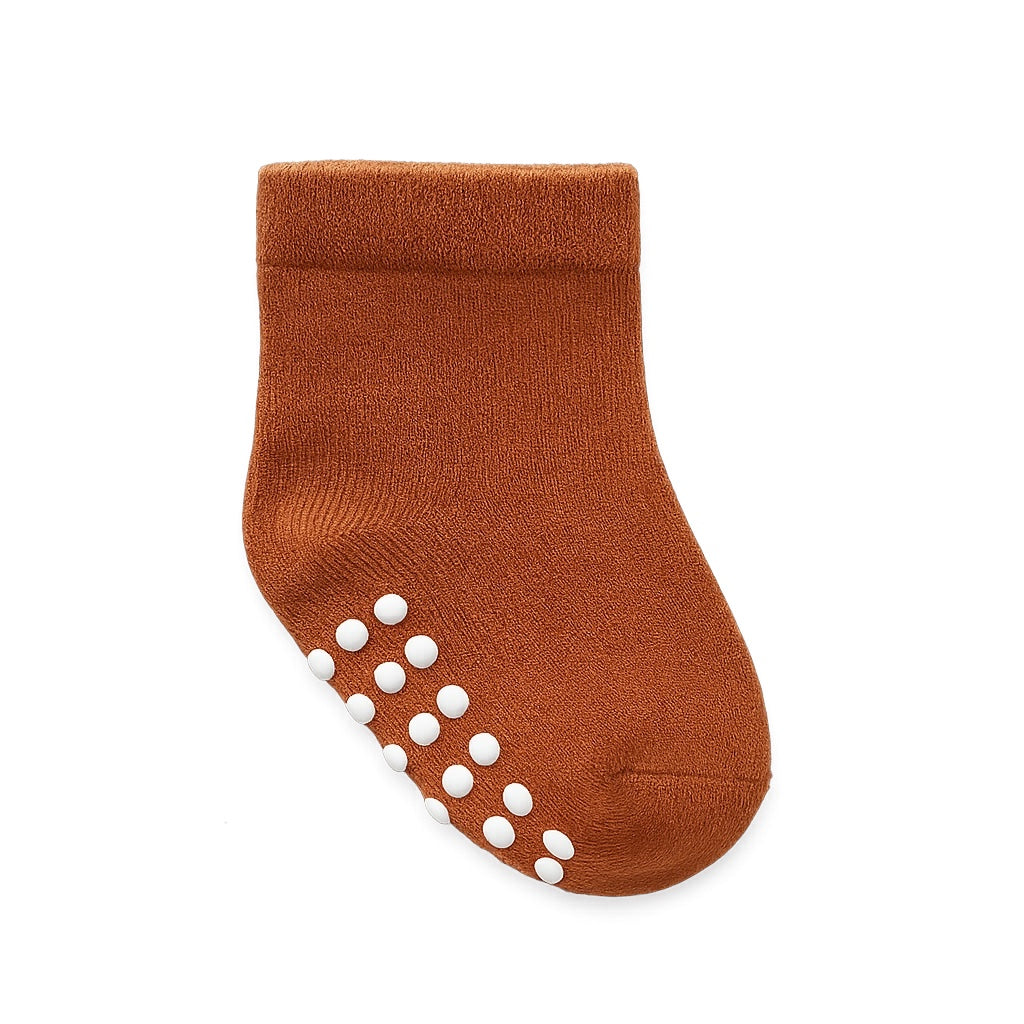 BROWN ANTI SLIP SOCKS