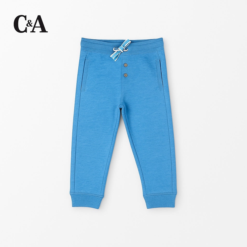 BUTTON DOWN BLUE TROUSER