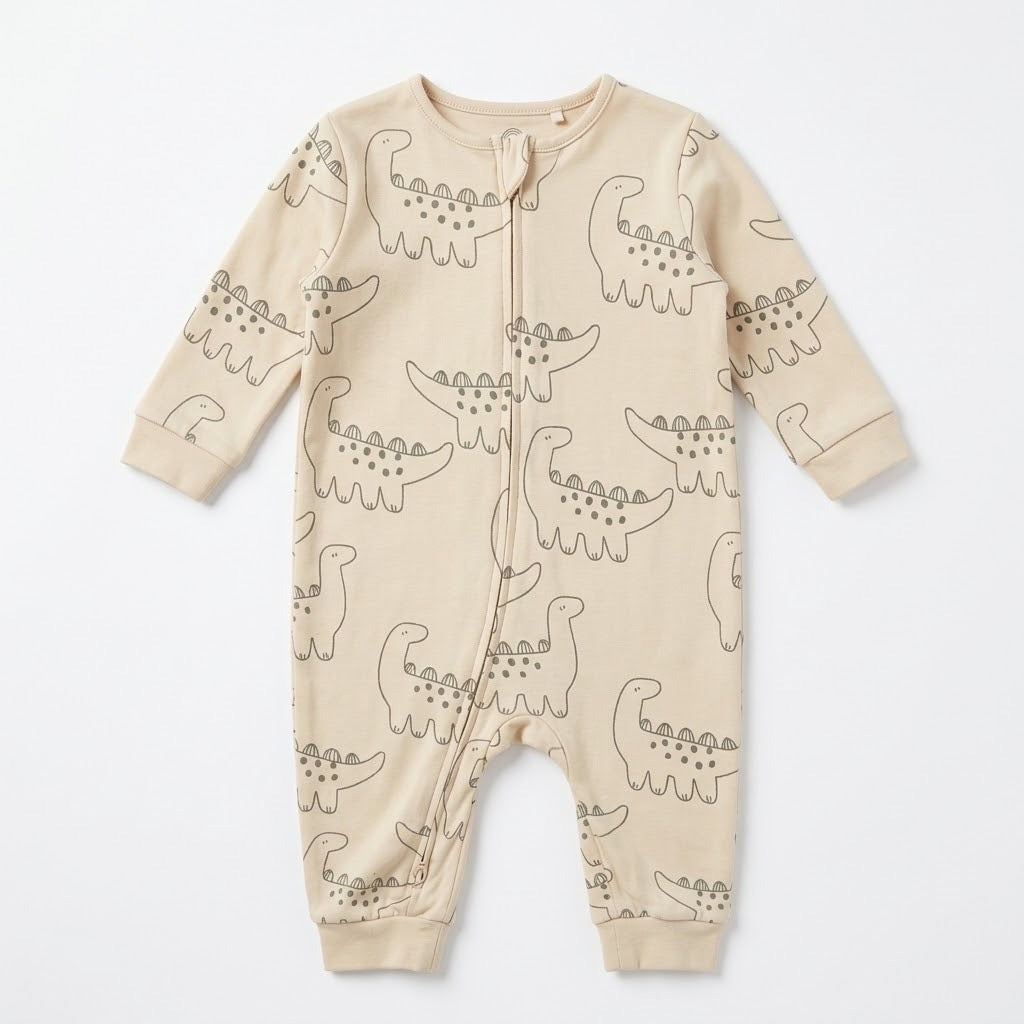 DINO ZIPPER ROMPER