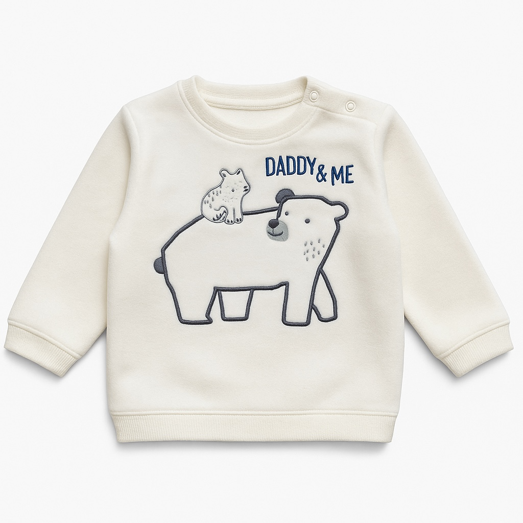 DADDY & ME POLAR FLEECE FABRIC SWEATSHIRT