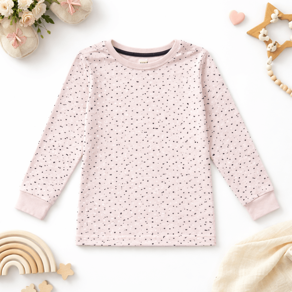 HEARTS ALLOVER PINK T-SHIRT