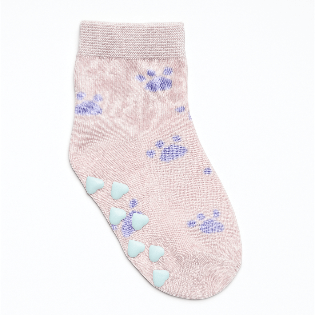 PAW PINK ANTISLIP SOCKS