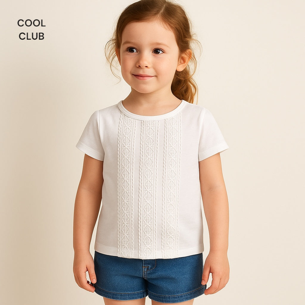 EMBROIDERY WHITE T-SHIRT