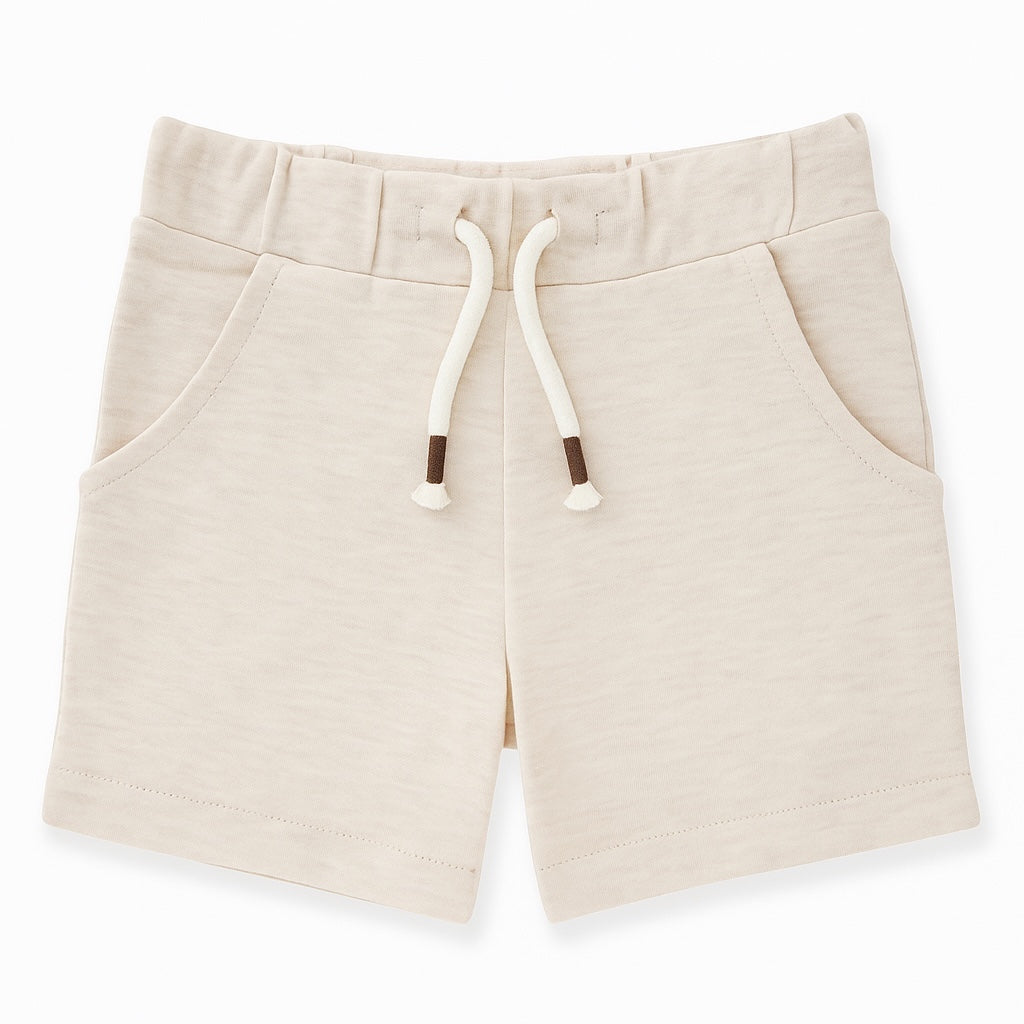 BIEGE PLAIN SHORTS