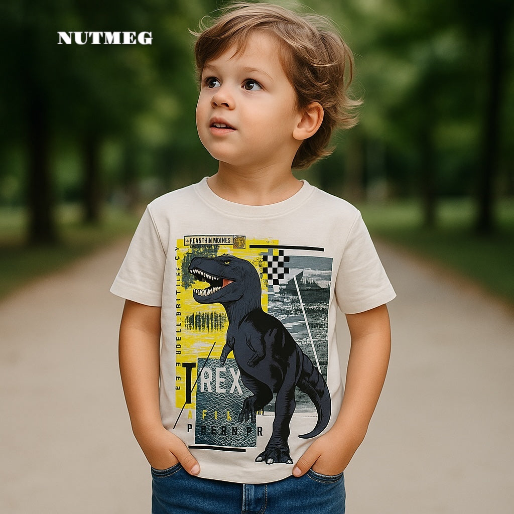 T-REX DINO WHITE T-SHIRT