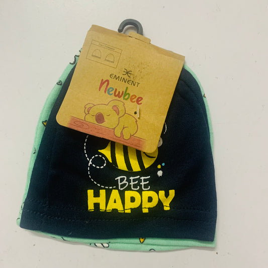 Bee happy infant caps 2pc pack